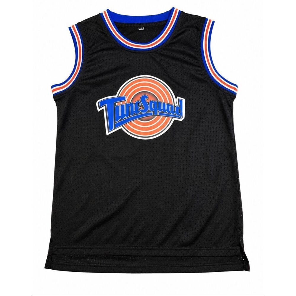 Space Jam Tune Squad Kids Basketball Jersey Tank Black LeBron James adult S